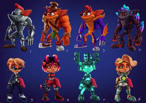 Artstation Crash Bandicoot 4 Its About Time Skin Designs Marcell