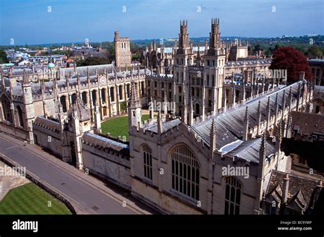 Hertford College Oxford University England Uk Seen From The Top Of