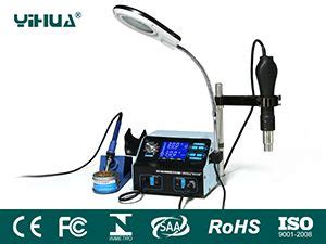 LCD SMD Hot Air Rework Station With Soldering Iron 992D YiHua