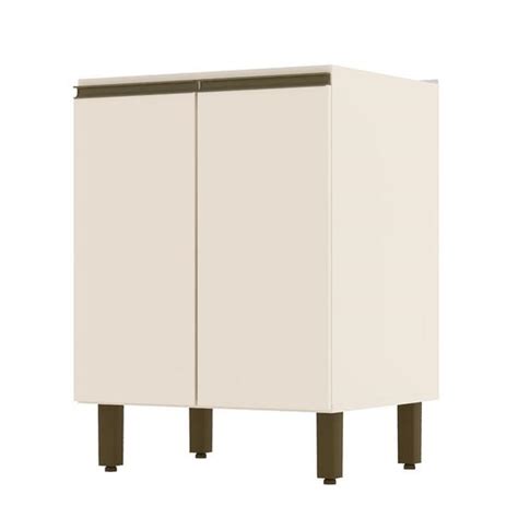 Balc O De Cozinha Portas Cm Connect Off White Henn Gabinete De