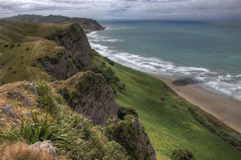 Kairakau Beach Cliffs Wide Barry Chesterman Flickr