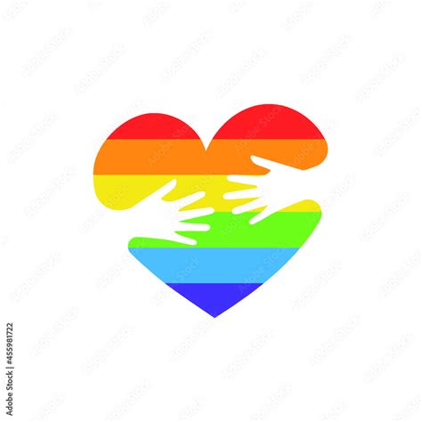 Vector Lgbtqa Logo Symbol Pride Flag Background Icon For Gay Lesbian