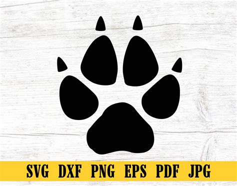 Dog Paw Print Svg, Dog Paw SVG, Dog Svg, Paw Svg, Animal Paw Svg ...