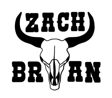 Zach Bryan Svg Zach Bryans Name Svg Country Music Western Svg