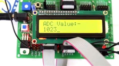 Analog To Digital Converter Of AVR ATmega16 Microcontroller With LCD