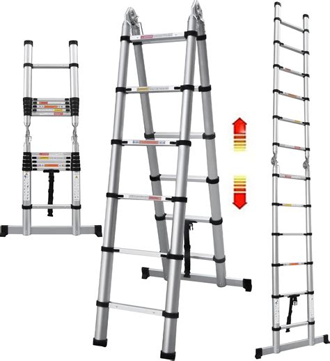 Telescoping Ladder Portable Telescopic Extension 3 8M 1 9M 1 9M Tall