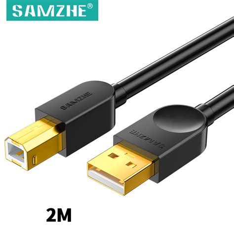 SAMZHE USB 2 0 Printer Cable USB 2 0 Type A Male To B Male Sync Data