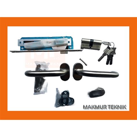 Jual Kunci Pintu Aluminium Set Body Kunci Pintu Dan Handle Lockcase