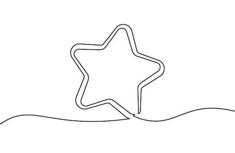 Premium Vector Star One Line Icon One Line Drawing Background Continuous Line Drawing Of Star