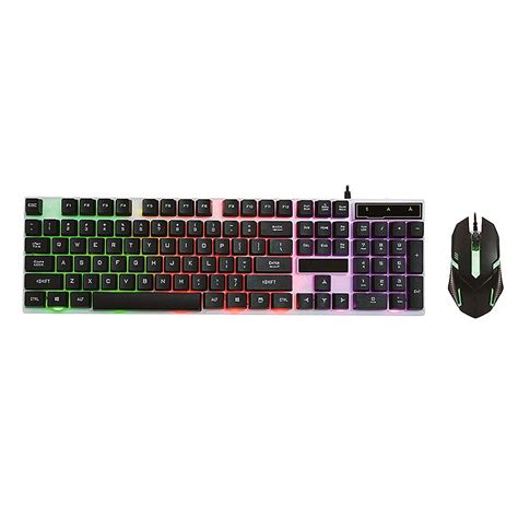 Glowing Keyboard Mouse Set Device Wired Keyboard Mouse Walmart Canada