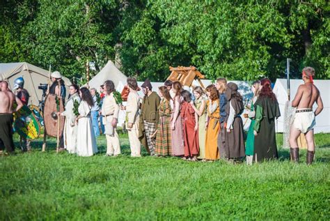 Historical Reenactment Of Boudica S Rebellion Editorial Image Image