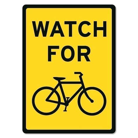 Watch For Cyclists (Symbol) Sign - The Signmaker