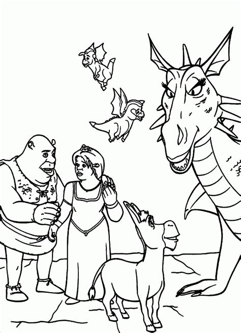 Shrek Gingy Sketch Coloring Page