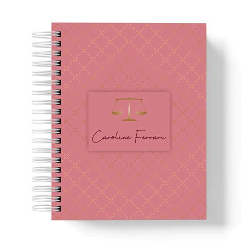 Agenda Jurídica Permanente Capa Glamour Gileade Encadernação Produtiva