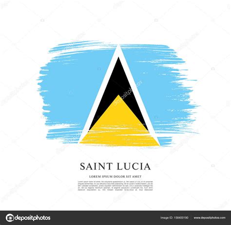 Flag of Saint Lucia background Stock Vector by ©Igor_Vkv 158400190