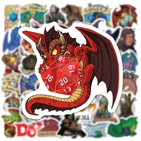 Dungeons And Dragons Sticker Pack Culture Of Gaming