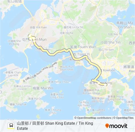 nr710 Route Schedules Stops Maps 山景邨 田景邨 Shan King Estate Tin