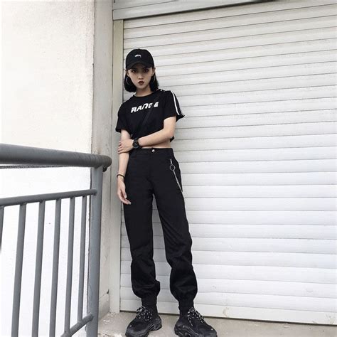 MELLO High Waist Elastic Cuff Cargo Pants YesStyle Korean Fashion