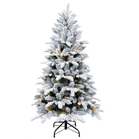 7‘ Pre-lit Flocked christmas tree -Colour LED Lights – Dongyang ...