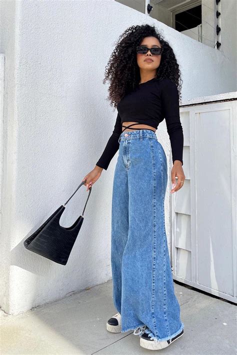 Look Calca Wide Leg Com Tenis