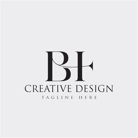 Premium Vector Bh Logo Design Vector Illustration Template Design