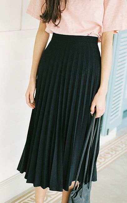 Vintage High Waist Elastic Skirt For Women