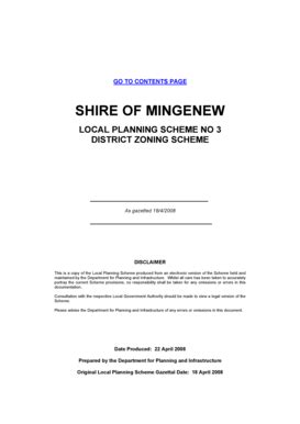 Fillable Online SHIRE OF MINGENEW Fax Email Print PdfFiller