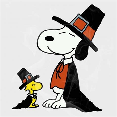 Snoopy Thanksgiving Clipart Festive Peanuts Turkey Day Images