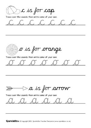 Letter Formation Worksheets for Early Years - SparkleBox