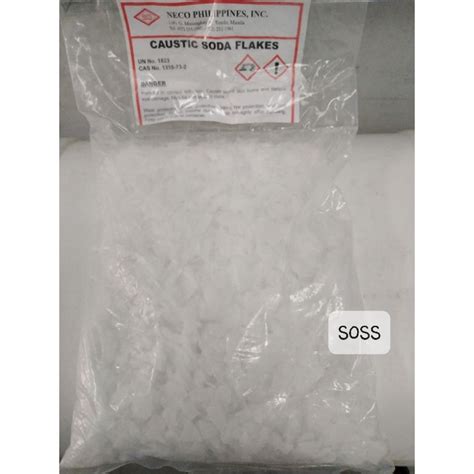 Caustic Soda Flakes Sodium Hydroxide Lye 1kg Shopee Philippines