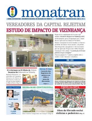 Jornal O Monatran De Janeiro De 2010 By Monatran Movimento Nacional De