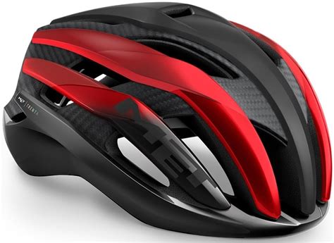 Cyklistická Helma Met Trenta 3k Carbon Mips Black Red Metallic Matt Glossy Ski A Bike