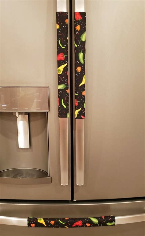 Hot Peppers Refrigerator Oven Dishwasher Handle Covers By Penny S