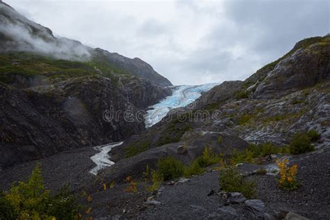 Exit Glacier Kenai Fjords National Park Near Seward Alaska Stock