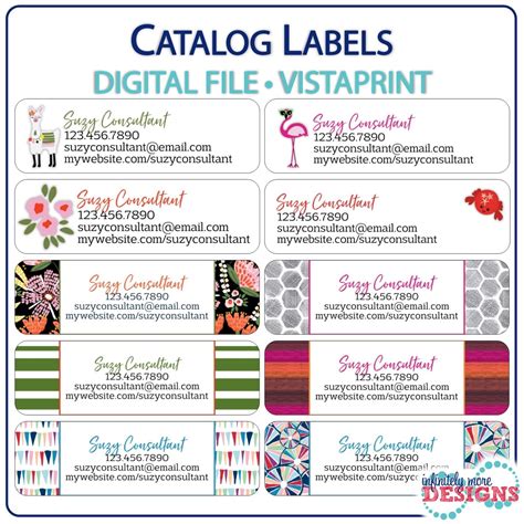 CATALOG Labels - VistaPrint: Return Address Labels (Digital Download ...