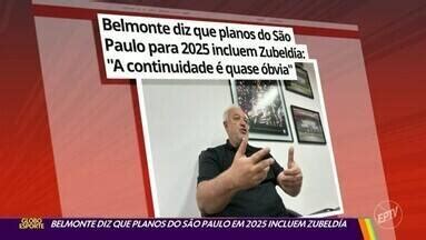 Belmonte diz que planos do São Paulo em 2025 incluem Zubeldía Diretor