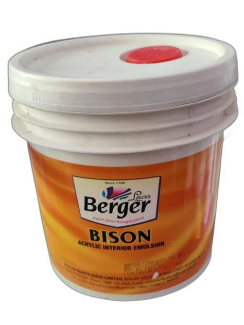 Berger Bison White Super Emulsion Ltr At Rs Bucket In New