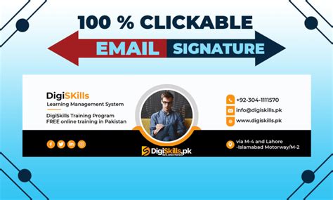 Create Html Email Signature Clickable Html Email Signature By Tech