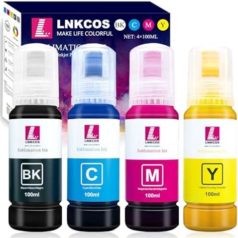 LNKCOS 400ML Sublimation Ink For Epson Printers ET 2400 ET 2720 ET 2800