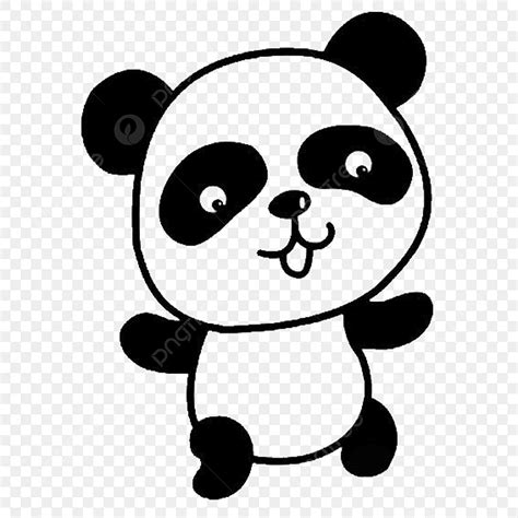 Panda Clipart Black White