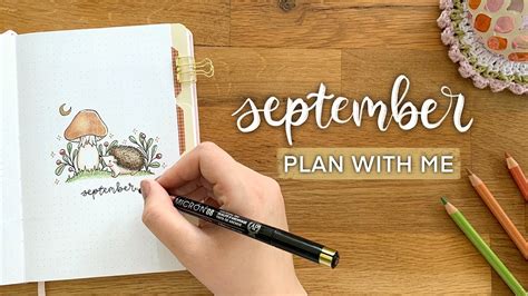 Plan With Me September Bullet Journal Setup Youtube