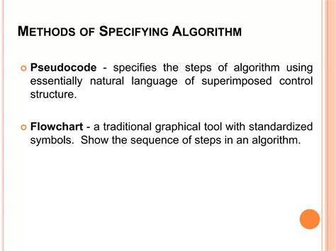 Algorithm And Flowchart Ppt