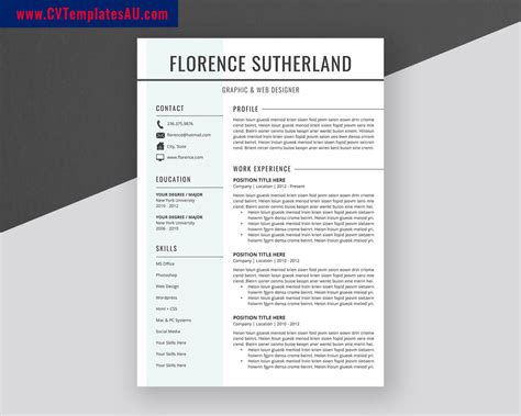 Modern CV Templates Bundle Professional And Simple Resume Templates