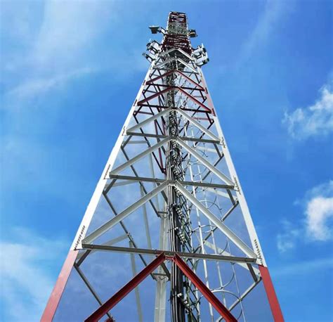 Steel Communication G Antenna Mast And High Mast Gsm Telecom Tower