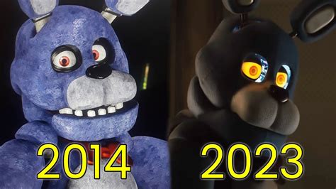 Evolution Of Bonnie In Fnaf 2014 2023 Youtube