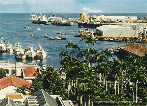 Port Louis Harbour and Waterfront - 1970s - Vintage Mauritius