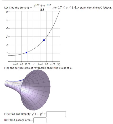 Solved Let C Be The Curve Y E X E X For X A Chegg