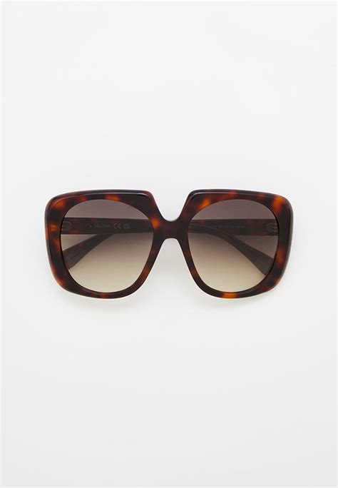 Очки солнцезащитные Max Mara MM 0047 52F, цвет: коричневый ...
