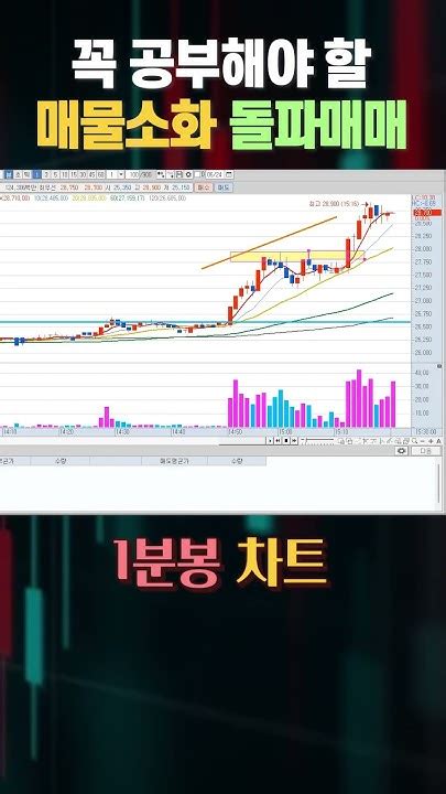 단타 매물소화 돌파매매 주식강의기초 주식차트 주식공부 Youtube