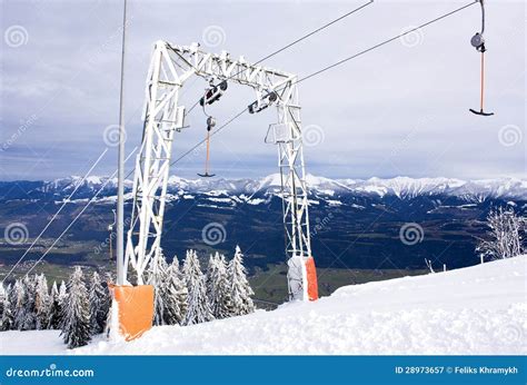 Ski Rope Tow Royalty Free Stock Photography - Image: 28973657